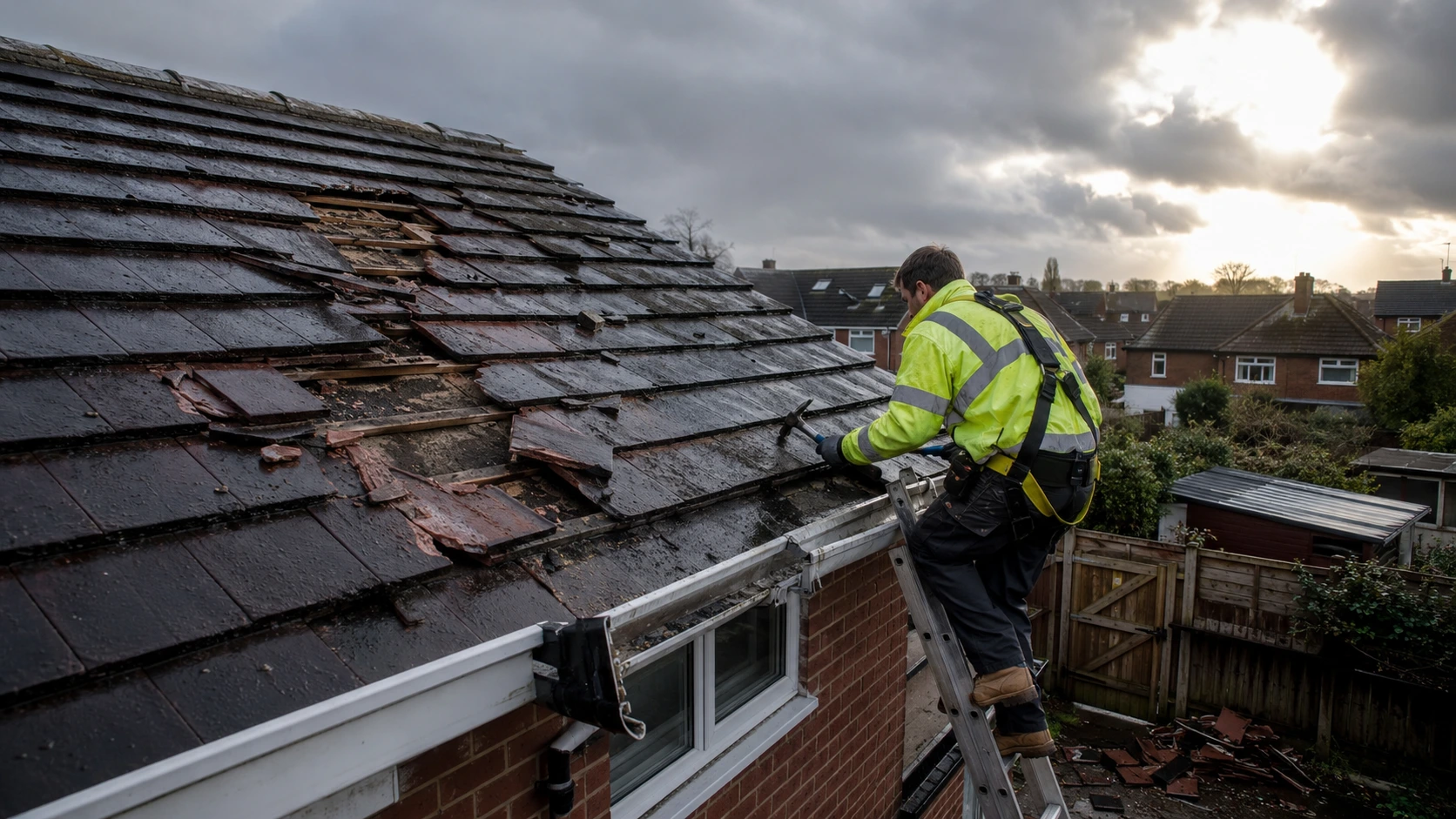 Storm Damaged Roof